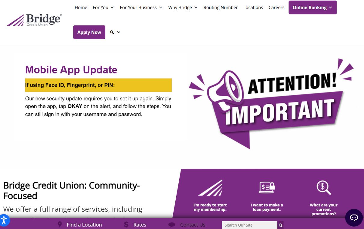 Bridge Credit Union – bridgecu.com